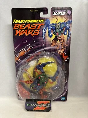 RARE Roman Numeral Card TRANSFORMERS BEAST WARS TRANSMETALS 2 II SCAREM MOC New - Image 1 of 4