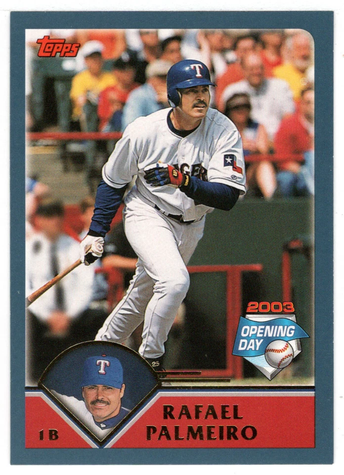 Rafael Palmeiro - Texas Rangers - 2003 Topps Opening Day Baseball # 28 MT - Image 1 of 1