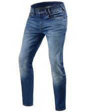 Rev' It Carlin Sk Blue Medium Cordura Elastic Denim Moto Jeans SZ 30 (44)