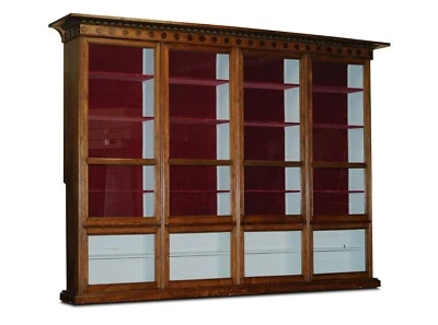 2.8 X 3.9 METER ANTIQUE SAMUEL PEPYS 1666 STYLE LIBRARY BOOKCASE PART OF SUITE - Image 1 of 4