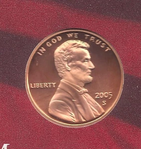 2005-S PROOF LINCOLN CENT - Picture 1 of 2