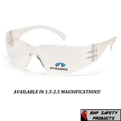GAFAS DE SEGURIDAD BIFOCALES LECTOR DE INTRUSOS PYRAMEX AUMENTO DE 1,5-2,5 PARA LECTURA Foto 1 de 4