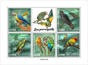 GUINEA 2024 PARROTS SHEET II MINT NH - Picture 1 of 1