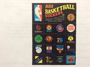 1971-72 Topps Trios Stickers NBA Team Logos #46 EX