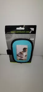 E-circuit Blue Sport Armband Running Jogging Gym Arm Band Pouch Cell Phone - Picture 1 of 2