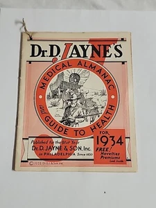 Dr Jaynes Medical Almanac & Guide to Health 1934 Patent Medicine Philadelphia PA - Bild 1 von 7