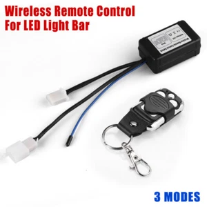 LED Light Bar Wireless Remote Control 3 Modes Work Lamp On/Off Switch off Road - Picture 1 of 11