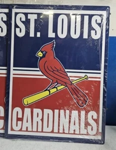 ST LOUIS CARDINALS SIGN FAN MAN CAVE METAL 15.5"x 11.5" wall art - Picture 1 of 3
