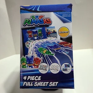 PJ Masks • Virtual Vehicles 4-Piece Full Sheet Set. Super Soft Microfiber. - Picture 1 of 16