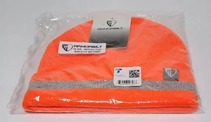 Armorbilt HI VIS reflektierende Streifen Sicherheitsbeanie orange Einheitsgröße passt zu den meisten NEU - Bild 1 von 6