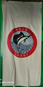 Vintage Ralph Lauren Sailfish Beach Towel/Body Sheet, Marlin 36"x72" Made In USA - Picture 1 of 7
