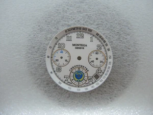 MONTEGA GENEVE R9 Chronographen Zifferblatt, CHRONOMETER, watch dial  - Picture 1 of 7