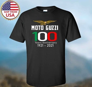 Moto Guzzi Motociclista 100° Anniversario Nero Taglia S-5XL - Foto 1 di 1