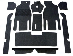 Black loop carpet kit set Opel Kadett A  62-65 Different colors available - Bild 1 von 7