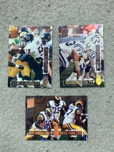 1994 Topps Stadium Club Football Super Team Karte Lot 3 Rams Bears Colts - Bild 1 von 5