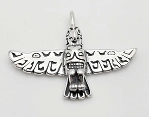 Sterling Silver Thunderbird Pendant - Picture 1 of 4