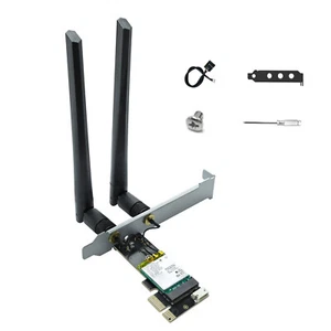 Adapter AX210 5.3 PC TRI- Band 2.4G+5.8G+6G 6E Wireless Network WiFi Bluetooth - Picture 1 of 9