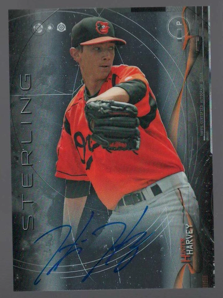HUNTER HARVEY 2014 Bowman Sterling PROSPECT AUTOGRAPHS On-Card Auto Orioles #HH - Image 1 of 1