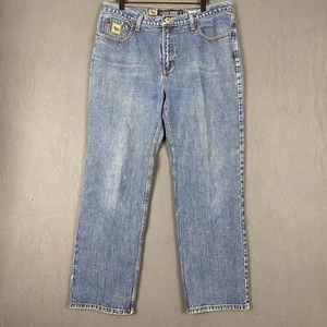 Cruel Girl Jeans Womens 17 Short Blue Denim Low Rise Slim Fit Straight Leg Retro - Picture 1 of 14