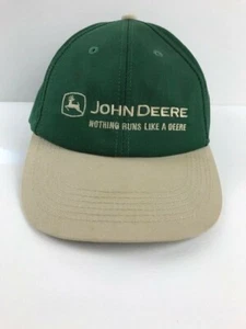 Vintage Embroidered John Deere Nothing Runs Like A Deere Snapback Hat K-Products - Picture 1 of 6