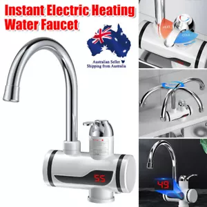 Electric 360° Fast Instant Cold Hot Water Tap Faucet Heating Safe Kitchen House - Picture 1 of 12