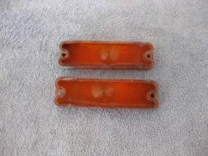 2-1966 CHEVROLET NOVA PARK LIGHTS LENS & ORIG GASKETS,,,,"USED" - Picture 1 of 3