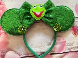 Kermit der Frosch Minnie Maus Ohren Stirnband - Disneyland - Disney World - Bild 1 von 1