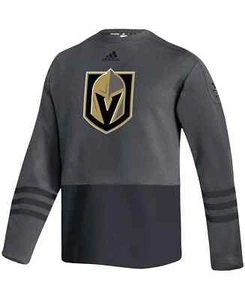 Adidas Vegas Golden Knights AEROREADY Jersey Sweater Men’s Medium Gray NWT - Picture 1 of 4