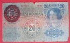 Orig. Banknote Geldschein 20 Kronen kuk Österreich-Ungarn Wien 1913