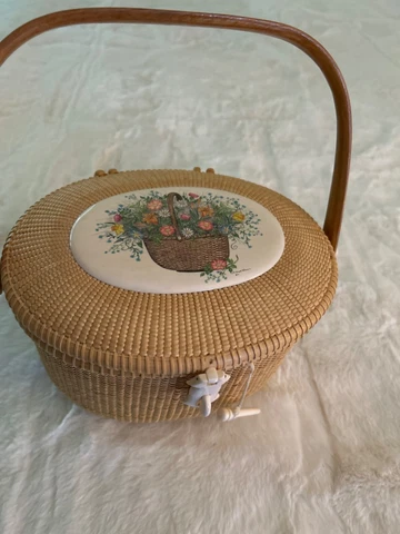 nantucket lightship basket purse Cover