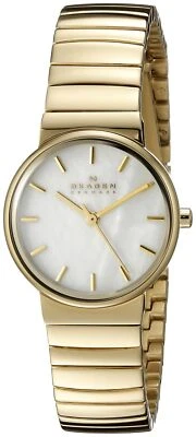 Reloj Skagen 302605 SKW2199 Ancher de acero inoxidable tono dorado para mujer Foto 1 de 2