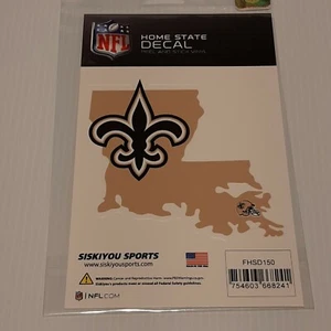 Calcomanía de vinilo oficial NEW ORLEANS SAINTS NFL Home State con pegatina automática ventana - Imagen 1 de 8