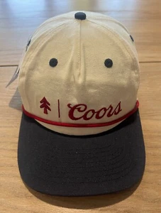 NEU - Coors Bankett Bier Old School Snapback Logo Seil Mütze Kappe Rocky Mountain - Bild 1 von 5