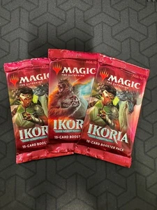 3x Ikoria: Lair of Behemoths booster packs x 3 Magic Factory Sealed - Picture 1 of 1