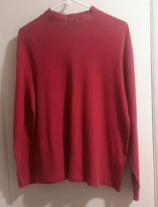 Camicia Uomo Rossa Finto Collo L/S Casual By Basic Edition Tg.M - Foto 1 di 7