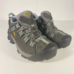 Keen Targhee II Womens Brown Blue Waterproof Hiking Shoes US 6.5 EU 37 UK 4 - Picture 1 of 11