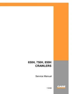 Case 650H, 750H, 850H excavadora sobre orugas bulldozer manual de servicio taller de reparación libro - Imagen 1 de 24