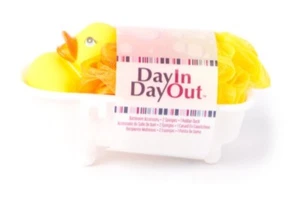 Kids Rubber Duck Bath Sponge Shower Loofah Gift Set - Picture 1 of 1