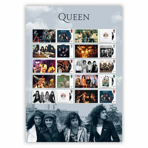 Royal Mail - Queen Music - Album Cover Collectors sheet - MNH Cover