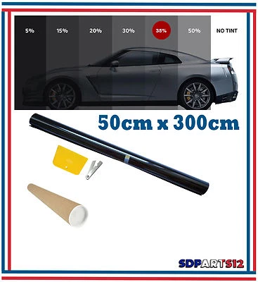 AUTONET Film Teinté Pellicule Vitres Auto Noir 35% 50CMx3M