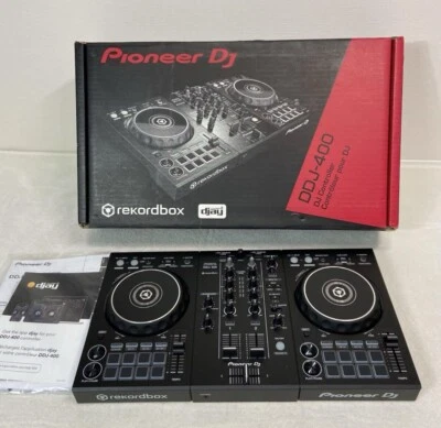 Pioneer DJ DDJ-400 Black DJ Controller 2-channel rekordbox DDJ400 Used Japan - Image 1 of 4