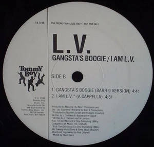 L.V. I am LV-Gangsta's Boogie RARE EXC 1996 TOMMY BOY PROMO 12"33 G-Funk Hip-Hop - Picture 1 of 3