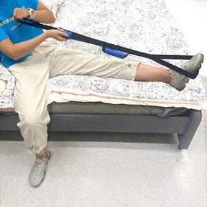 Leg Lifter, Lifter Strap with Large Foot Loop-Mobility Aid 40 Inch, Black - Picture 1 of 6