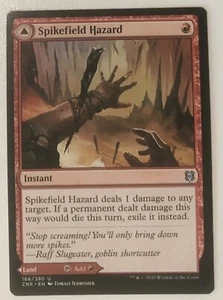 SPIKEFIELD HAZARD / SPIKEFIELD CAVE Zendikar Rising MTG Magic NM - Picture 1 of 1