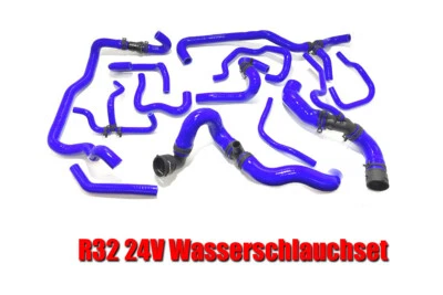 R32 3.2L 24V Kühlwasser Silikonschlauchkit Blau Wasserschlauch BFH Golf 4 6.Gang - Bild 1 von 4