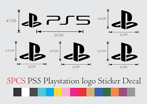 5PCS PS3 / PS4 / PS5 Playstation sony game console logo vinyl sticker decal