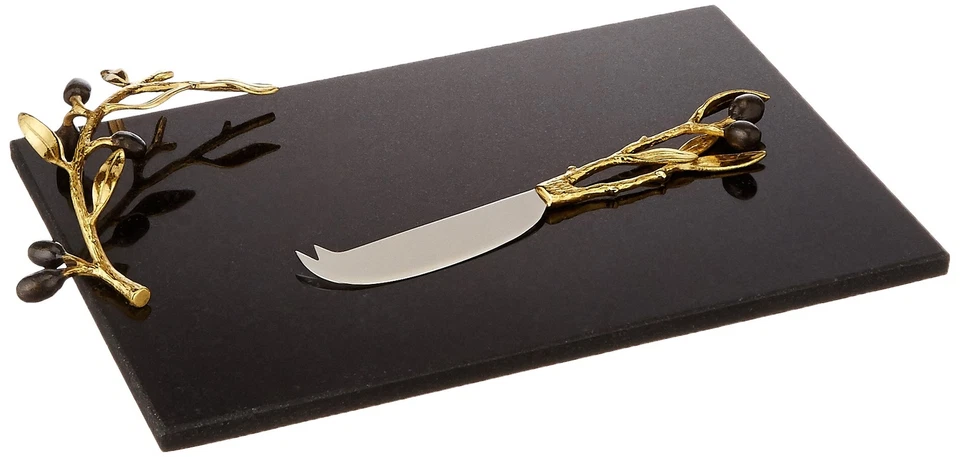 Michael Aram Black Orchid Cheese Board with Knife, Small - Image 1 of 1