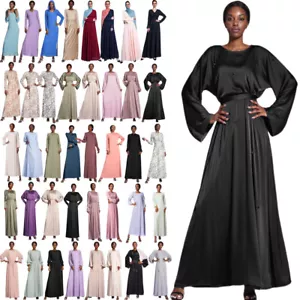 Abaya Dubai Kaftan Women Muslim Maxi Dress Islamic Caftan Party Gown Robe Caftan - Picture 1 of 217
