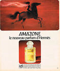 PUBLICITE ADVERTISING  1975   HERMES  parfum AMAZONE