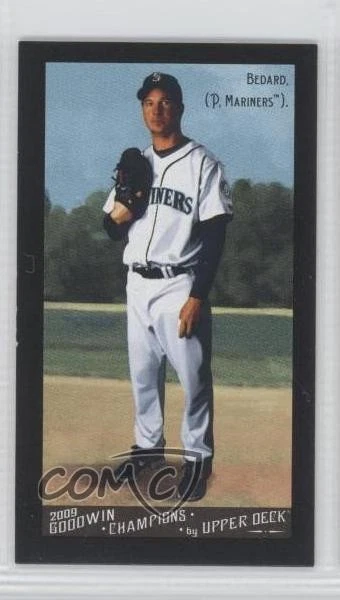 2009 Upper Deck Goodwin Champions Mini Black Border Gypsy Queen Back Erik Bedard - Image 1 of 2